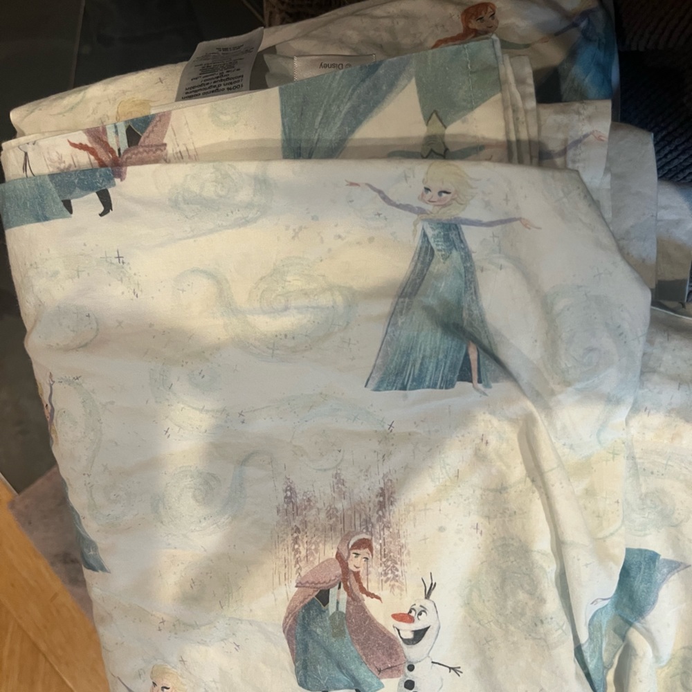 Pottery barn kids Disney frozen queen sheet set